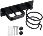 Porta Asciugacapelli Organizer Rack per Bagno Supporto per Asciugacapelli e Piastra