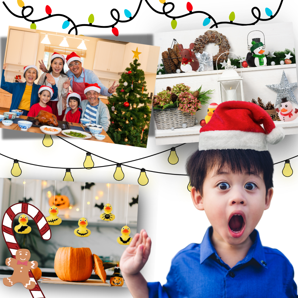 Calendario dell'Avvento Anatre – Tema Halloween e Natale con Sorprese