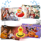 Calendario dell'Avvento Anatre – Tema Halloween e Natale con Sorprese