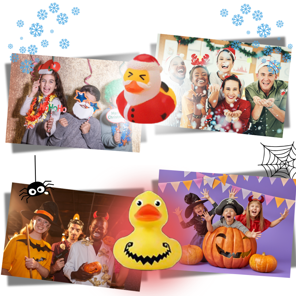 Calendario dell'Avvento Anatre – Tema Halloween e Natale con Sorprese