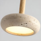HaloStone Glow - LED Retro Stein Wabi Sabi Lampada da Soffitto Giapponese