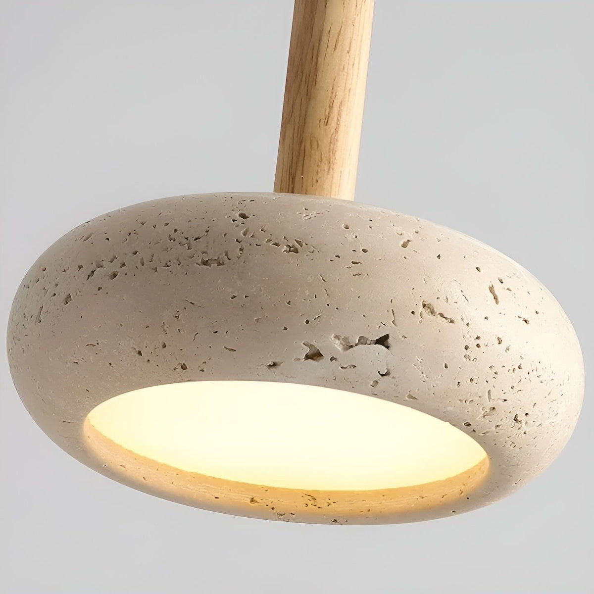 HaloStone Glow - LED Retro Stein Wabi Sabi Lampada da Soffitto Giapponese