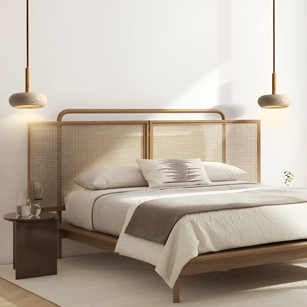 HaloStone Glow - LED Retro Stein Wabi Sabi Lampada da Soffitto Giapponese