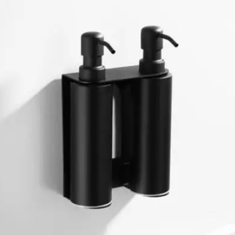 Dispenser di Sapone Liquido Manuale in Acciaio Inossidabile per Bagno Bottiglie di Shampoo