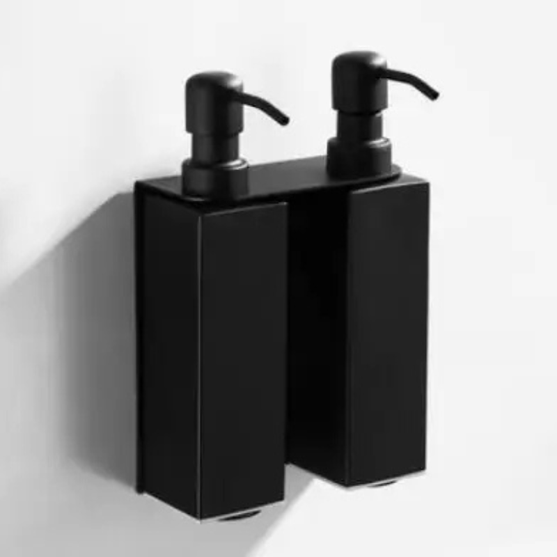 Dispenser di Sapone Liquido Manuale in Acciaio Inossidabile per Bagno Bottiglie di Shampoo