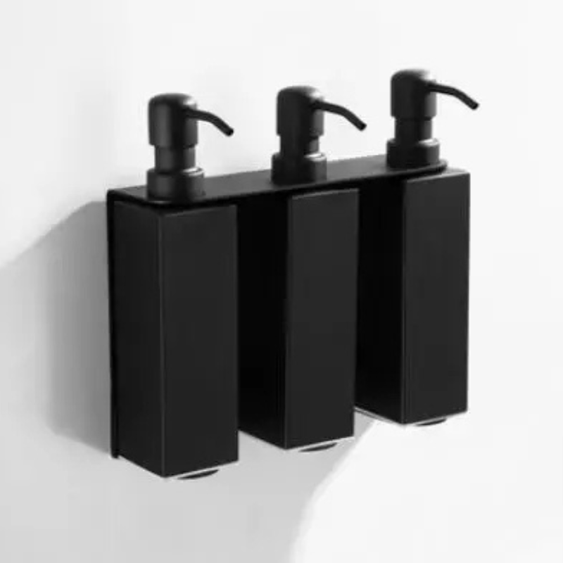 Dispenser di Sapone Liquido Manuale in Acciaio Inossidabile per Bagno Bottiglie di Shampoo