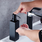 Dispenser di Sapone Liquido Manuale in Acciaio Inossidabile per Bagno Bottiglie di Shampoo