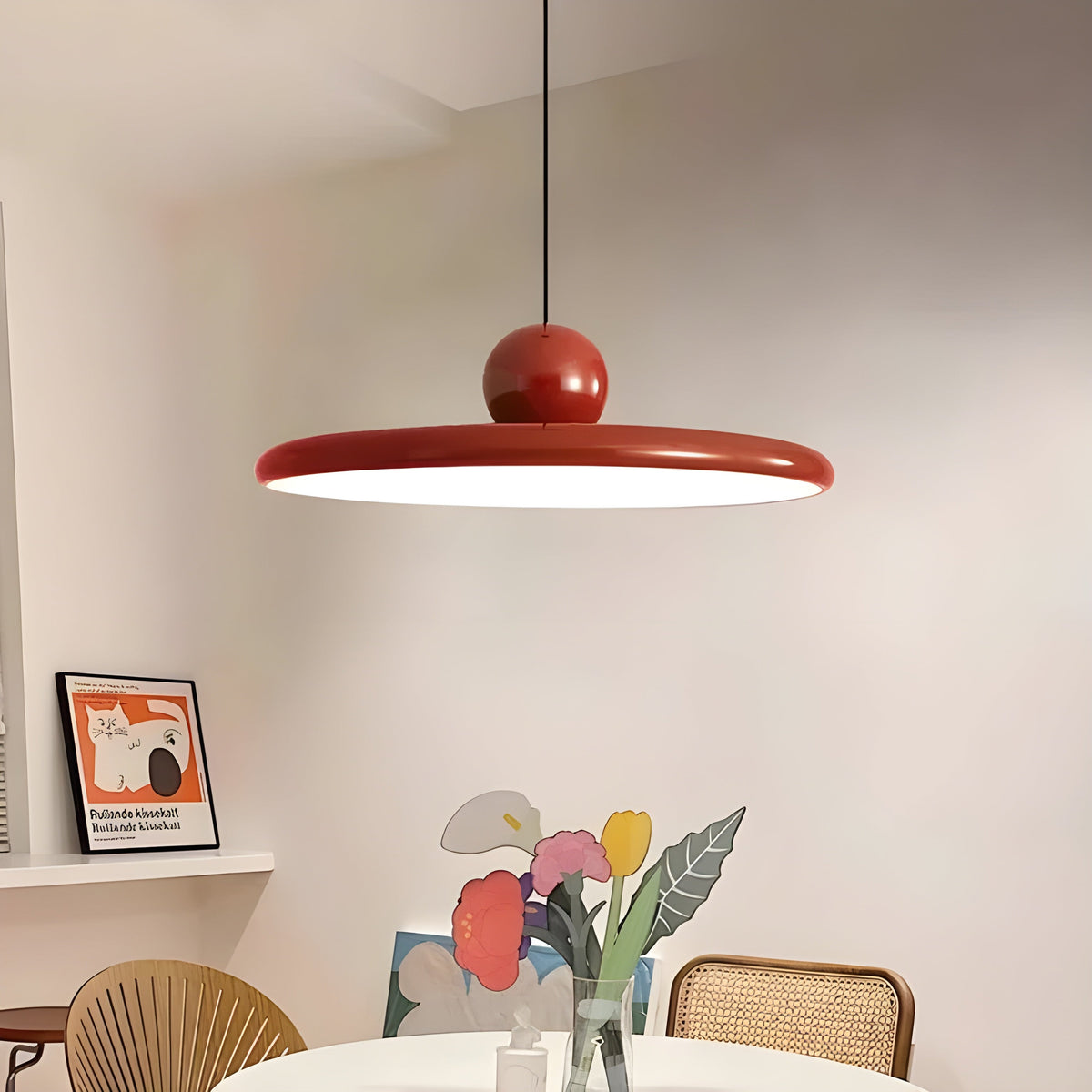 HavenHalo Light - Lampada a sospensione in vetro LED nordica