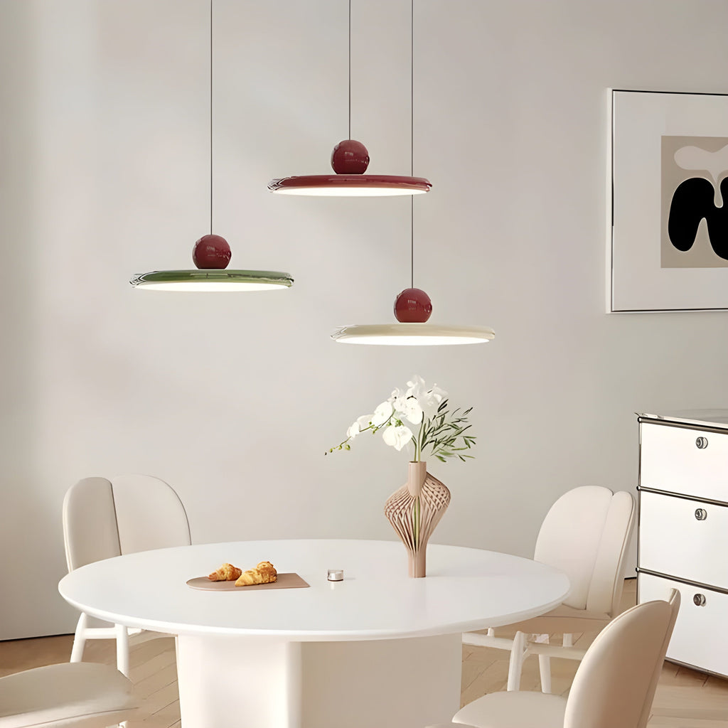 HavenHalo Light - Lampada a sospensione in vetro LED nordica