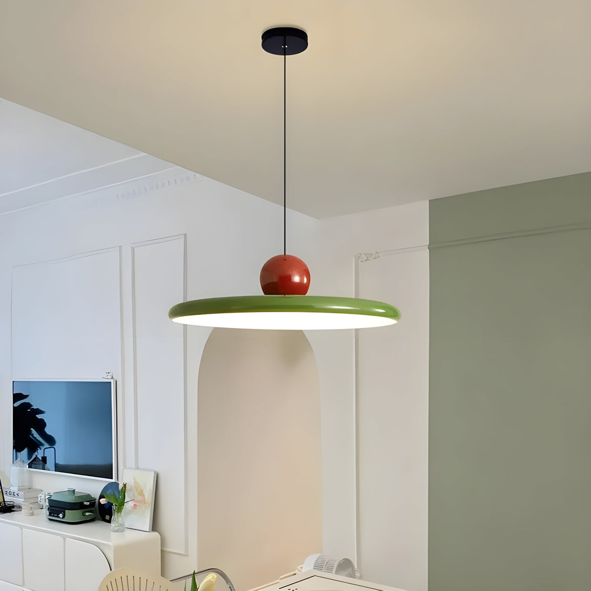 HavenHalo Light - Lampada a sospensione in vetro LED nordica