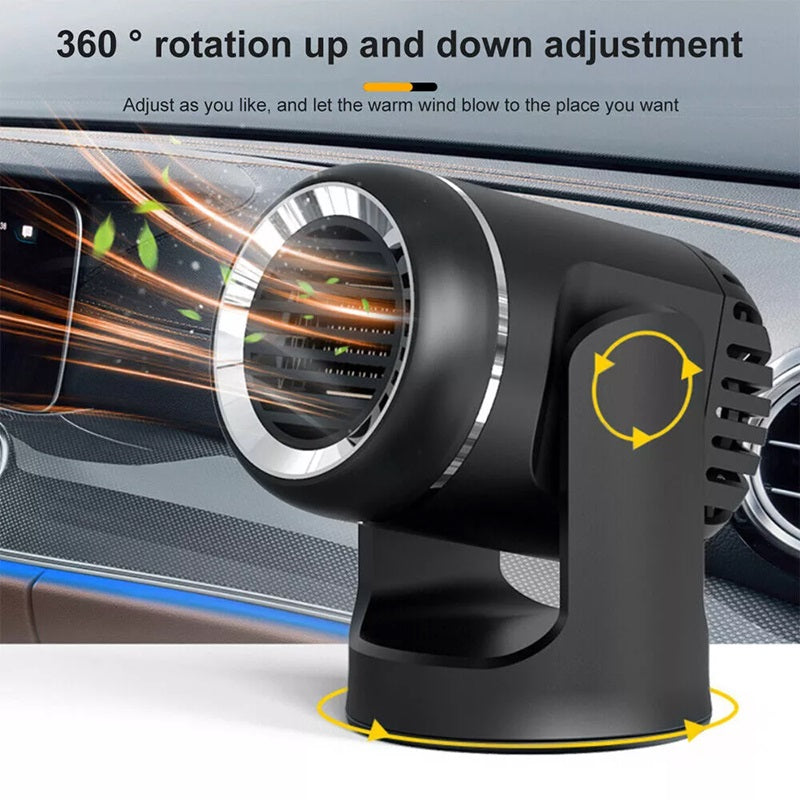 Riscaldamento Auto 12V – Riscaldatore Portatile per Auto con Rotazione a 360° e Sicurezza