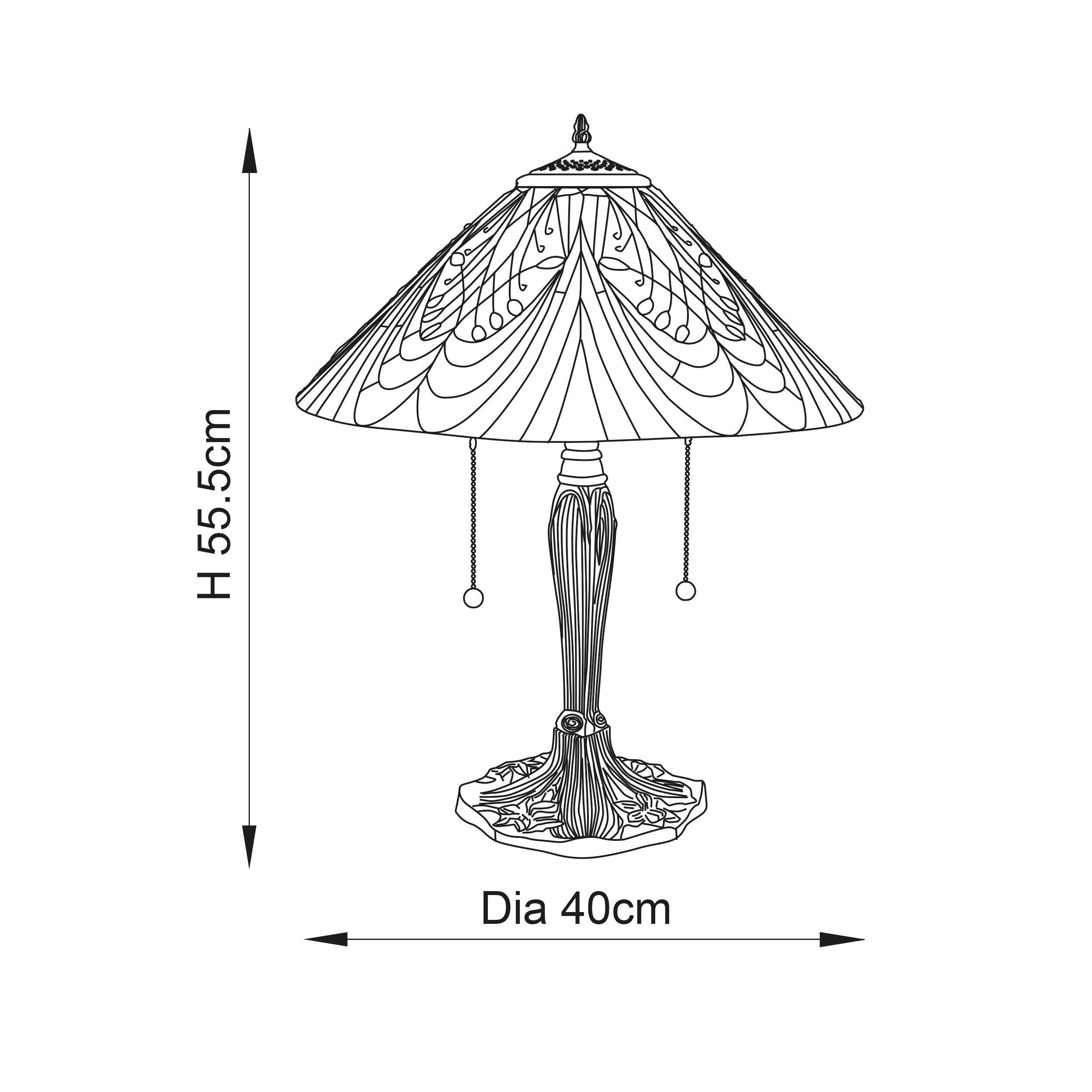 Lampada da Tavolo Tiffany Hector di Interiors 1900