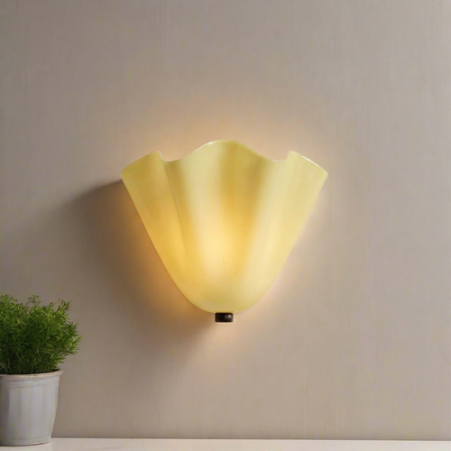 Applique a muro LED 1 luce in vetro colorato retro