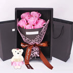 HOMEBLOOM – Bouquet di Rose Artificiali con 7 Teste per San Valentino e Decorazione d'Interni