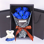 HOMEBLOOM – Bouquet di Rose Artificiali con 7 Teste per San Valentino e Decorazione d'Interni