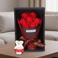 HOMEBLOOM – Bouquet di Rose Artificiali con 7 Teste per San Valentino e Decorazione d'Interni