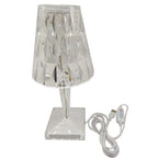 Lampada da Tavolo LED in Cristallo | Design Elegante a Diamante