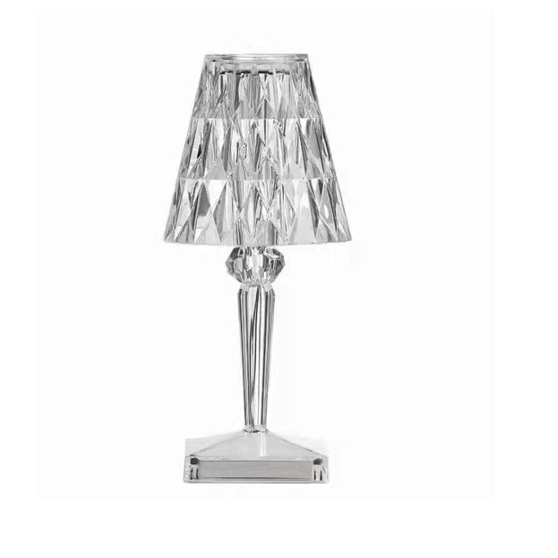 Lampada da Tavolo LED in Cristallo | Design Elegante a Diamante