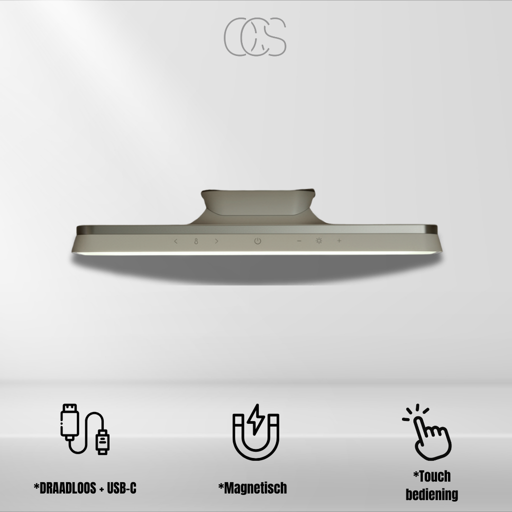 OCS - Lampada LED magnetica wireless - Alluminio e ABS
