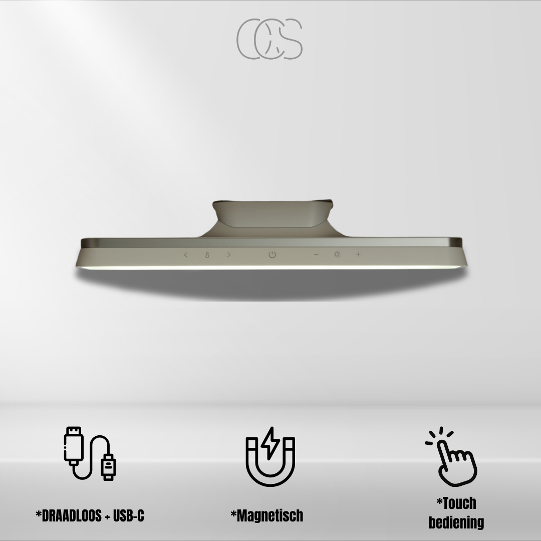 OCS - Lampada LED magnetica wireless - Alluminio e ABS