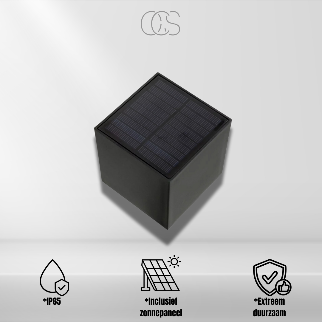 OCS - Lampada da parete solare LED Luxe