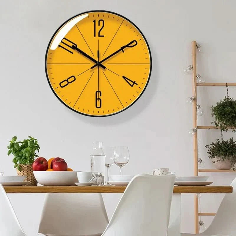 HUSKLOK – Orologio da Parete Nordico Silenzioso con Design Minimalista
