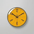HUSKLOK – Orologio da Parete Nordico Silenzioso con Design Minimalista