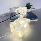 IceLuxe Light – Lampada in vetro LED a cubetti di ghiaccio minimalista