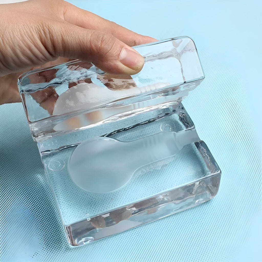 IceLuxe Light – Lampada in vetro LED a cubetti di ghiaccio minimalista