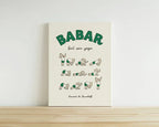 Babar Wall fa il suo yoga Wall Art di Jean de Brunhoff