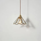 Lampada a Sospensione Vintage in Ottone Stile Nordico