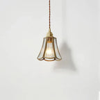 Lampada a Sospensione Vintage in Ottone Stile Nordico