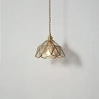 Lampada a Sospensione Vintage in Ottone Stile Nordico