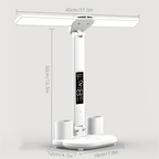 ILLUMAX – Lampada da scrivania LED a doppia testa versatile con sensore touch e alimentazione USB