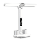 ILLUMAX – Lampada da scrivania LED a doppia testa versatile con sensore touch e alimentazione USB