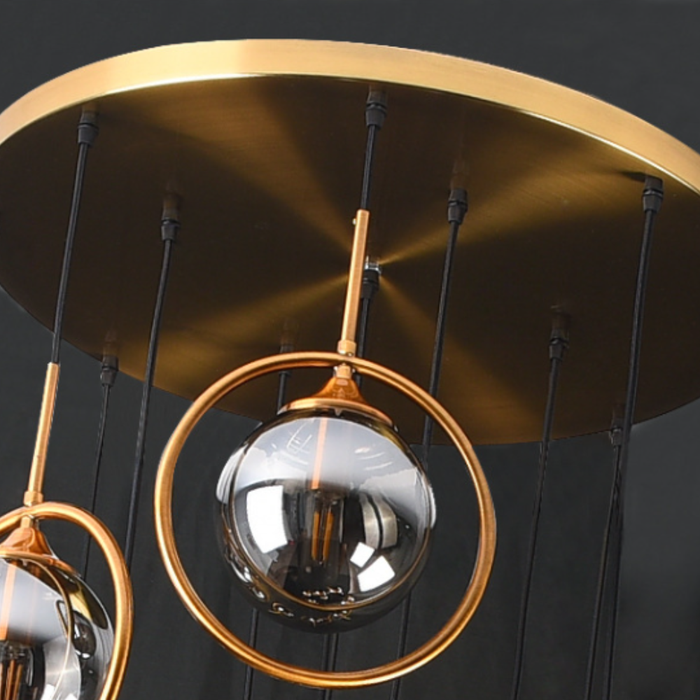 Lampadario in Vetro a Spirale Moderna Valentina