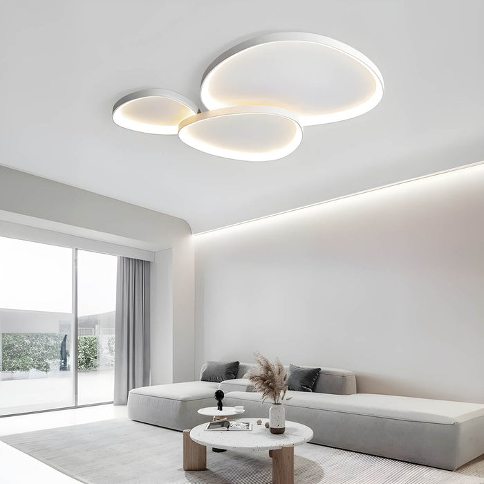 Lampada da soffitto a tre pezzi color Dauw