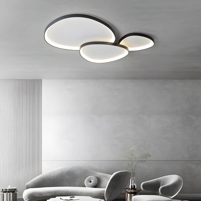 Lampada da soffitto a tre pezzi color Dauw