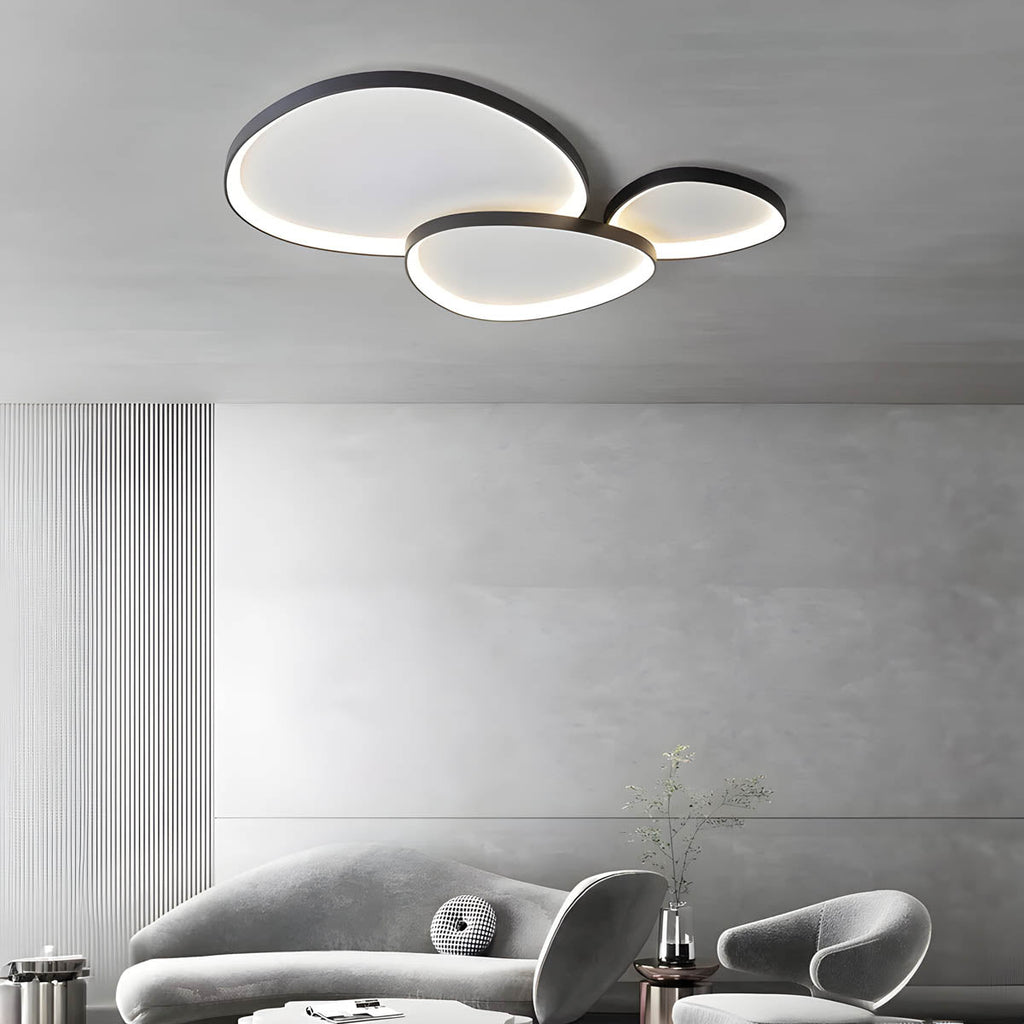Lampada da soffitto a tre pezzi color Dauw