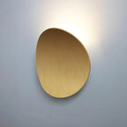 Lampada da Parete in Metallo a Disco Moderno