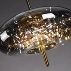 Moderno Sfavillante Lampadario in Vetro
