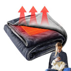 Coperte Elettriche con Fleece – Coperta Portatile Riscaldata e Poncho