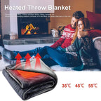 Coperte Elettriche con Fleece – Coperta Portatile Riscaldata e Poncho