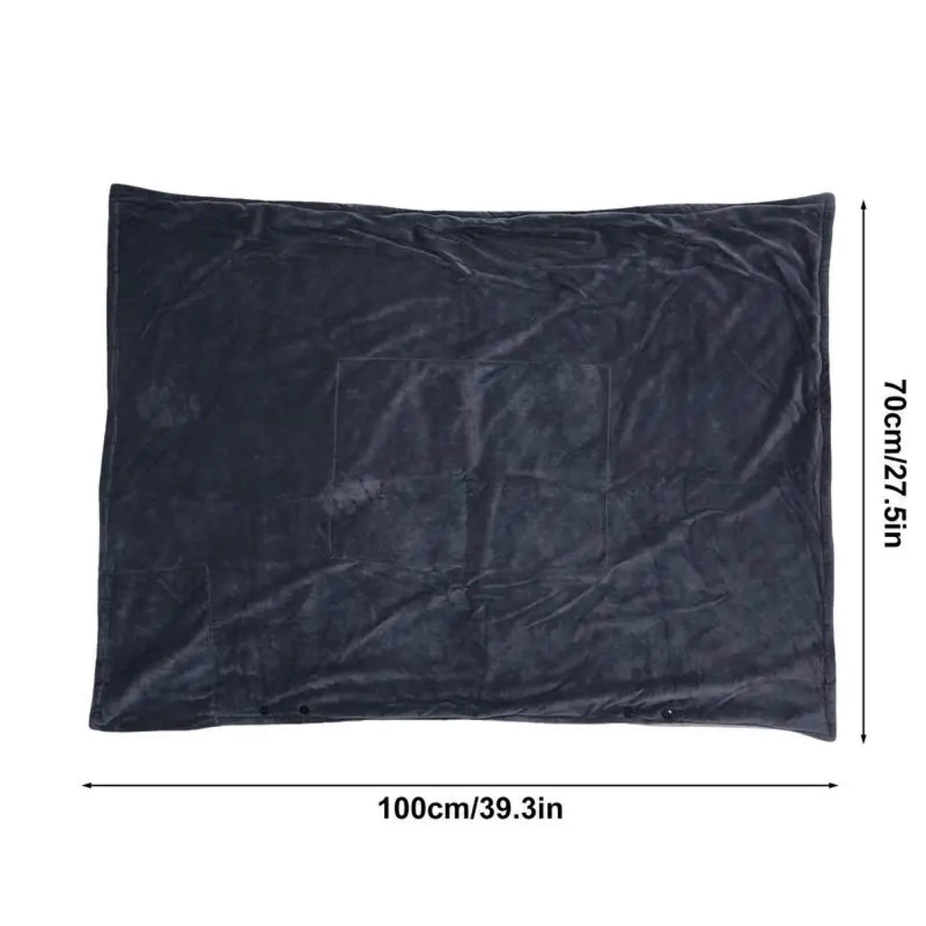 Coperte Elettriche con Fleece – Coperta Portatile Riscaldata e Poncho