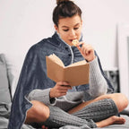 Coperte Elettriche con Fleece – Coperta Portatile Riscaldata e Poncho