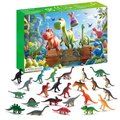 Calendario dell'Avvento Dino – 24 Figure Collezionabili di Dinosauri per Bambini