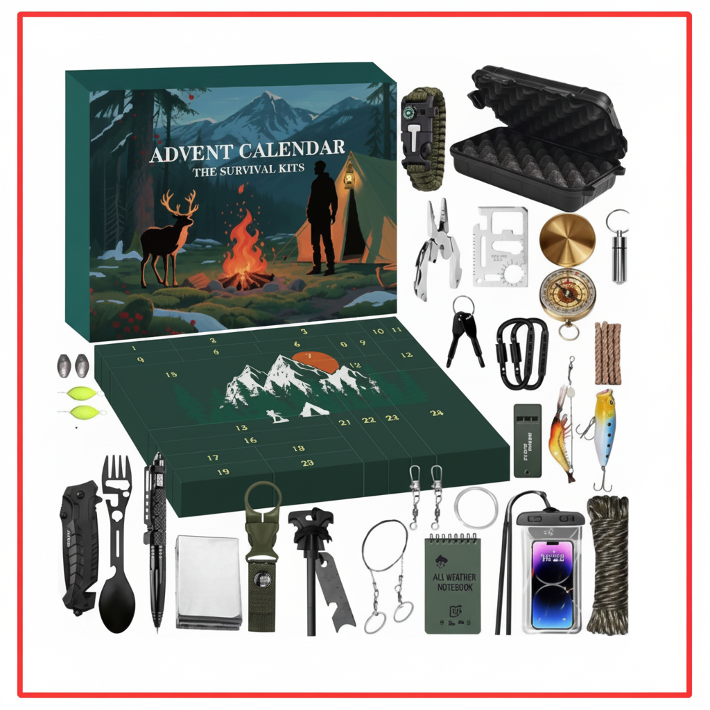 Calendario dell'Avvento di Strumenti – 24 Giorni con Strumenti Outdoor e Avventurosi