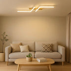 Moderna Semplice Luce da Soffitto LED in Alluminio Nero