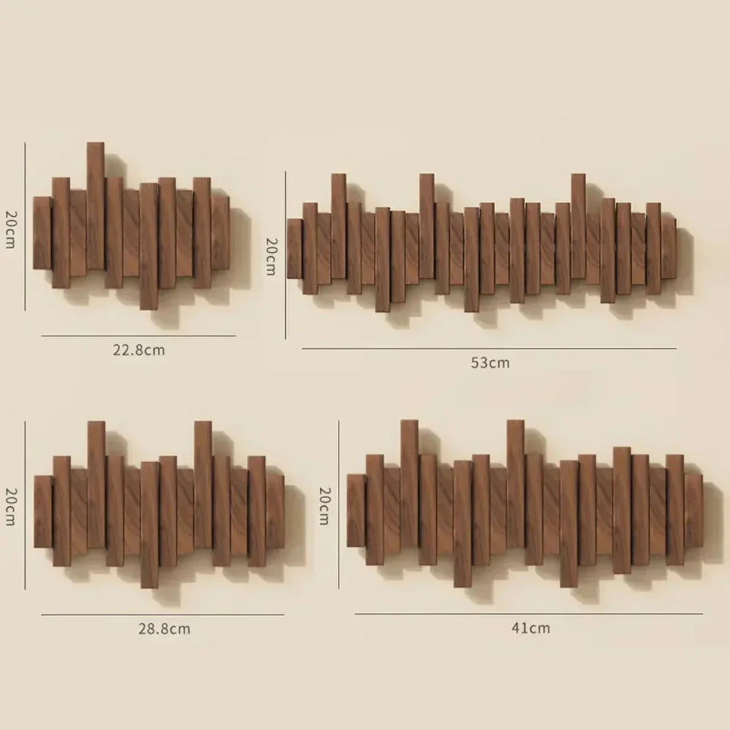 Gancio da parete in legno di pianoforte