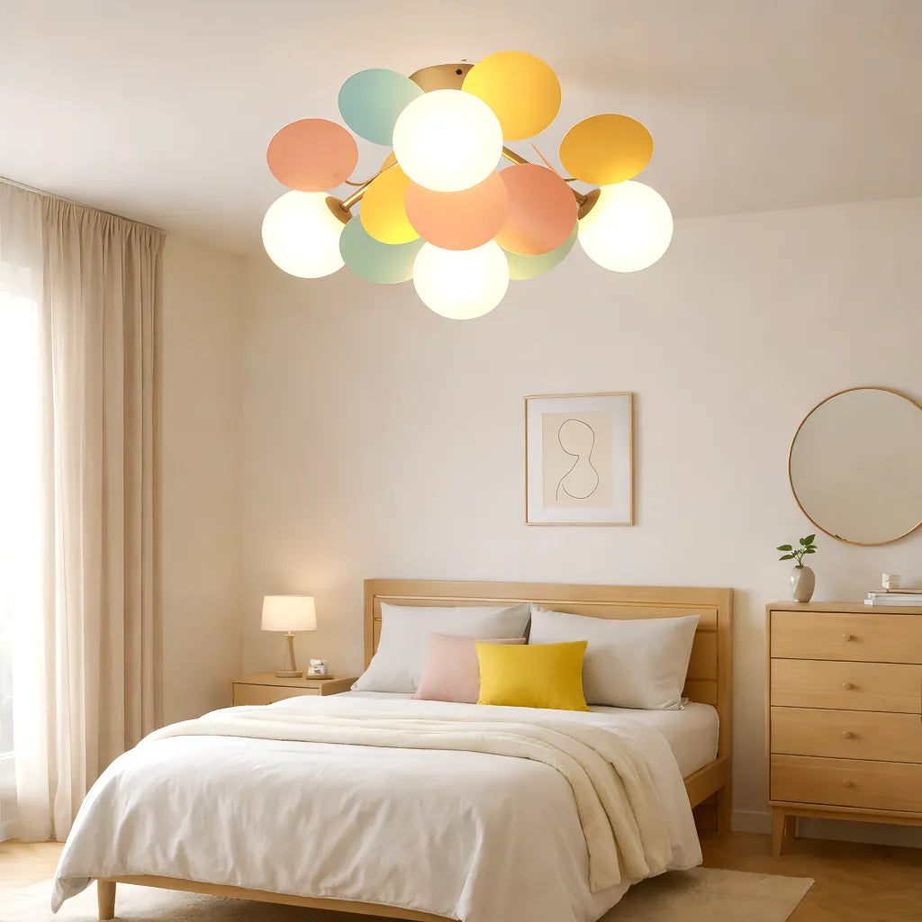 Lampada da soffitto in acrilico Bubble-Pastel Elegante